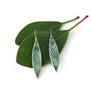 Porcelain Earrings Leaf