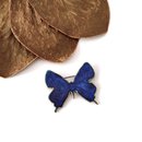 Butterfly Brooch Copper Brass Patina