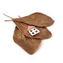 House Brooch Copper Silver