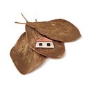 House Brooch Copper Silver