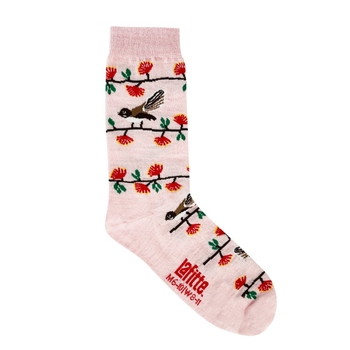 Pohutukawa Merino Wool Crew Socks -lifestyle-The Vault
