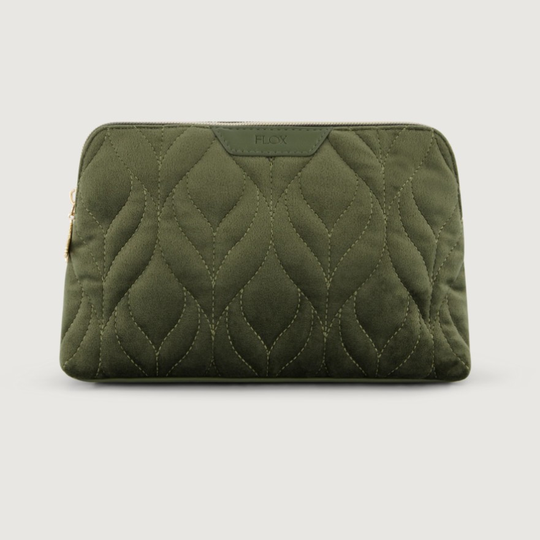 Ahi Velvet Cosmetic Bag Green