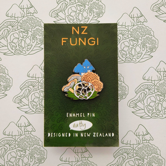 NZ Fungi Enamel Pin