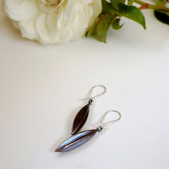 Copper Seeded Earrings