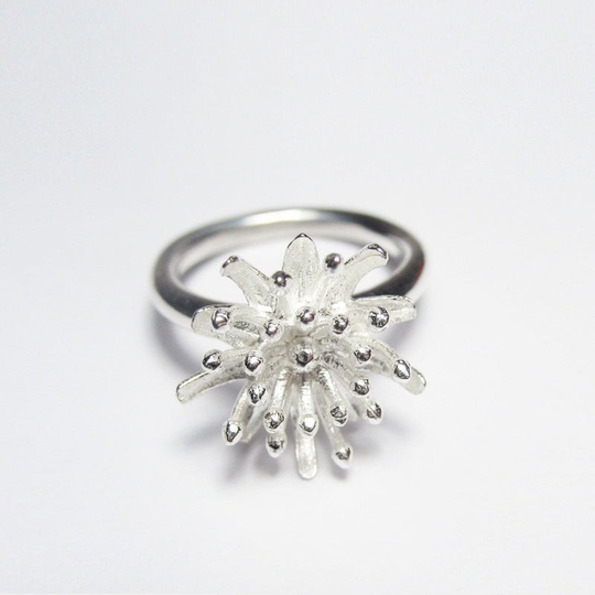 Mt Cook Lily Ring Silver