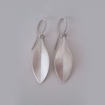 Silver Rata Earrings Large-jewellery-The Vault