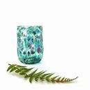 Glass Tumbler Green Blue