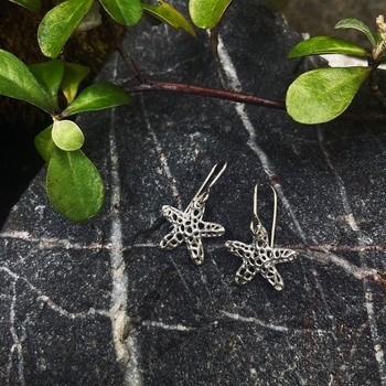 Korokio Earrings Siver-jewellery-The Vault