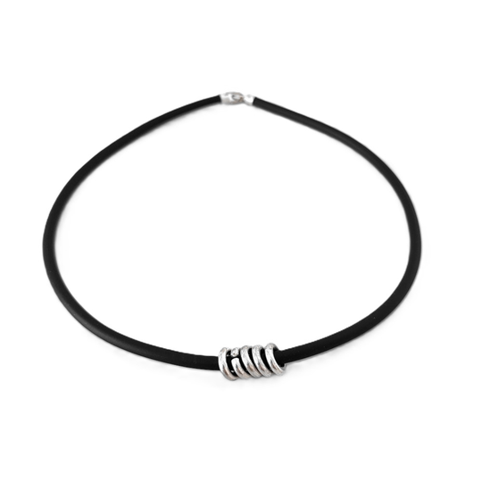 Rings of Victory on Rubber Pendant