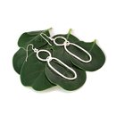 Round and Oval Link Earrings Large