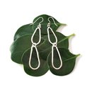 Double Teardrop Link Earrings Large