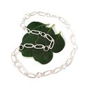 Silver Oval and Round Link Chain