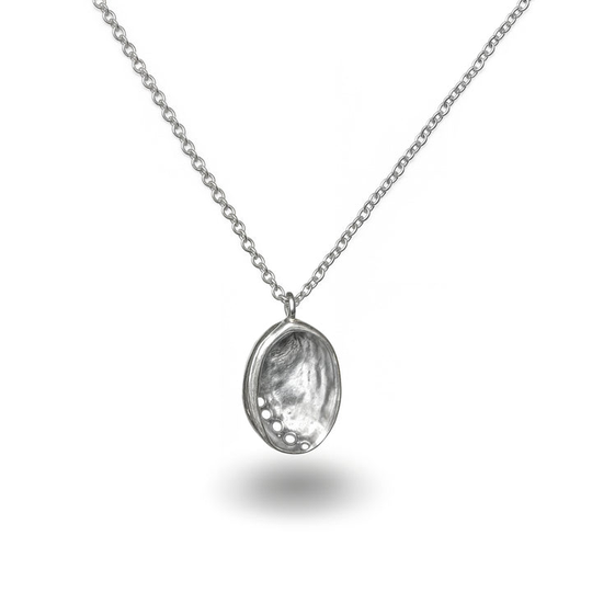 Small Baby Paua Pendant Silver