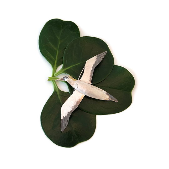 Gannet Brooch Silver