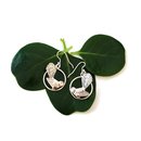 Circle Fantail Earrings Silver Small