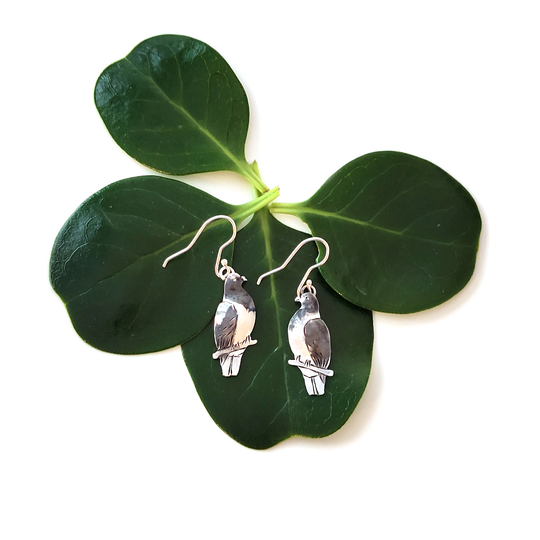 Kereru Earrings Silver