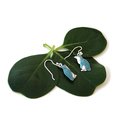 Little Blue Penguin Earrings Blue Grey