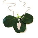 Fern Leaf Pendant Silver 