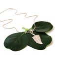 Fern Leaf Pendant Silver 