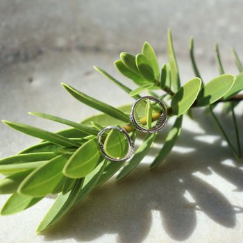 Fern Huggie Silver-jewellery-The Vault