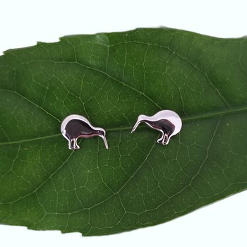 Kiwi Studs Silver-jewellery-The Vault