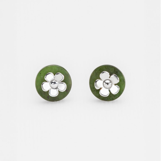 Manuka Pounamu Studs