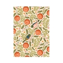 Cream Waxeyes & Mandarins Tea Towel