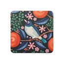 Waxeyes & Mandarins Sqaure Coaster Single