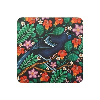 Kokako Sqaure Coaster Single-lifestyle-The Vault