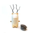 Wil the Wood Sprite Totem Paper Mache Sculpture