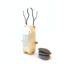 Wil the Wood Sprite Totem Paper Mache Sculpture