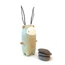 Rmi the Wood Sprite Totem Paper Mache Sculpture