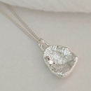 Molten Pebble Pendant Silver