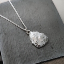 Molten Pebble Pendant Silver