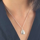 Molten Pebble Pendant Silver