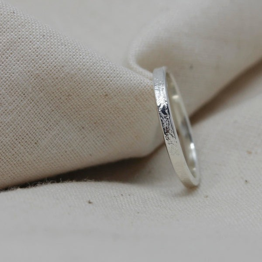 Textured Ring Silver