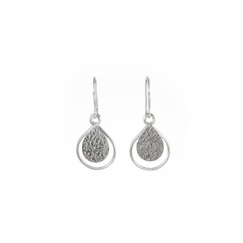 Dewdrop Earrings Silver-jewellery-The Vault