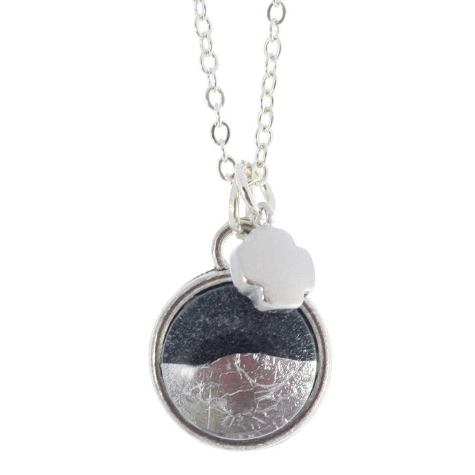 Petite Silver Foil Necklace - NZ : Jewellery at The Vault NZ