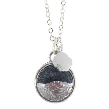 Petite Silver Foil Necklace