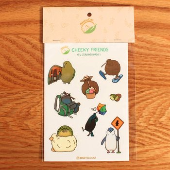 Sticker Sheet Friends from Aotearoa Cheeky NZ Birds1-lifestyle-The Vault