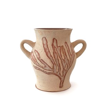 Sea Sponge Vase Red Clay Medium-artists-and-brands-The Vault