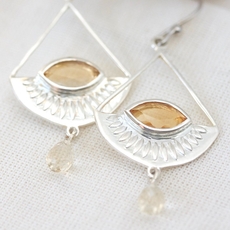 Shine Your Light Earrings Silver-jewellery-The Vault