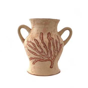 Sea Sponge Vase Red Clay Large-artists-and-brands-The Vault