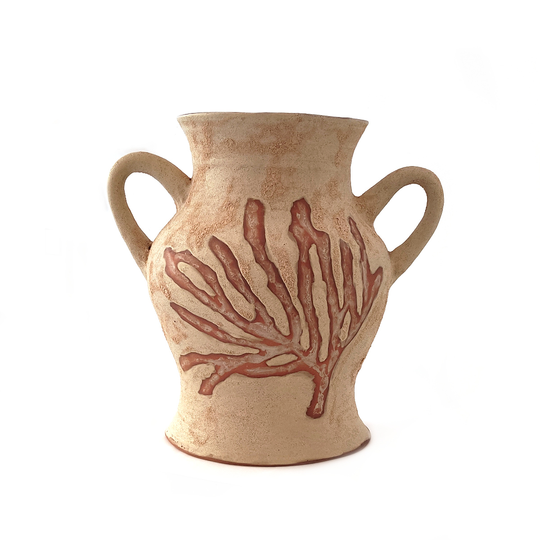 Sea Sponge Vase Red Clay Large