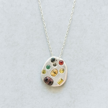 Strange Oval Pendant Sapphire-jewellery-The Vault