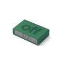Lexon Flip Classic Rubber Alarm Clock Emerald Green