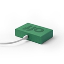 Lexon Flip Classic Rubber Alarm Clock Emerald Green
