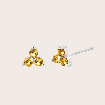 Birthstone Studs November Silver-jewellery-The Vault
