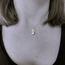 Petite Piwakawaka Necklace Silver
