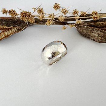 High Dome Ring Silver-jewellery-The Vault